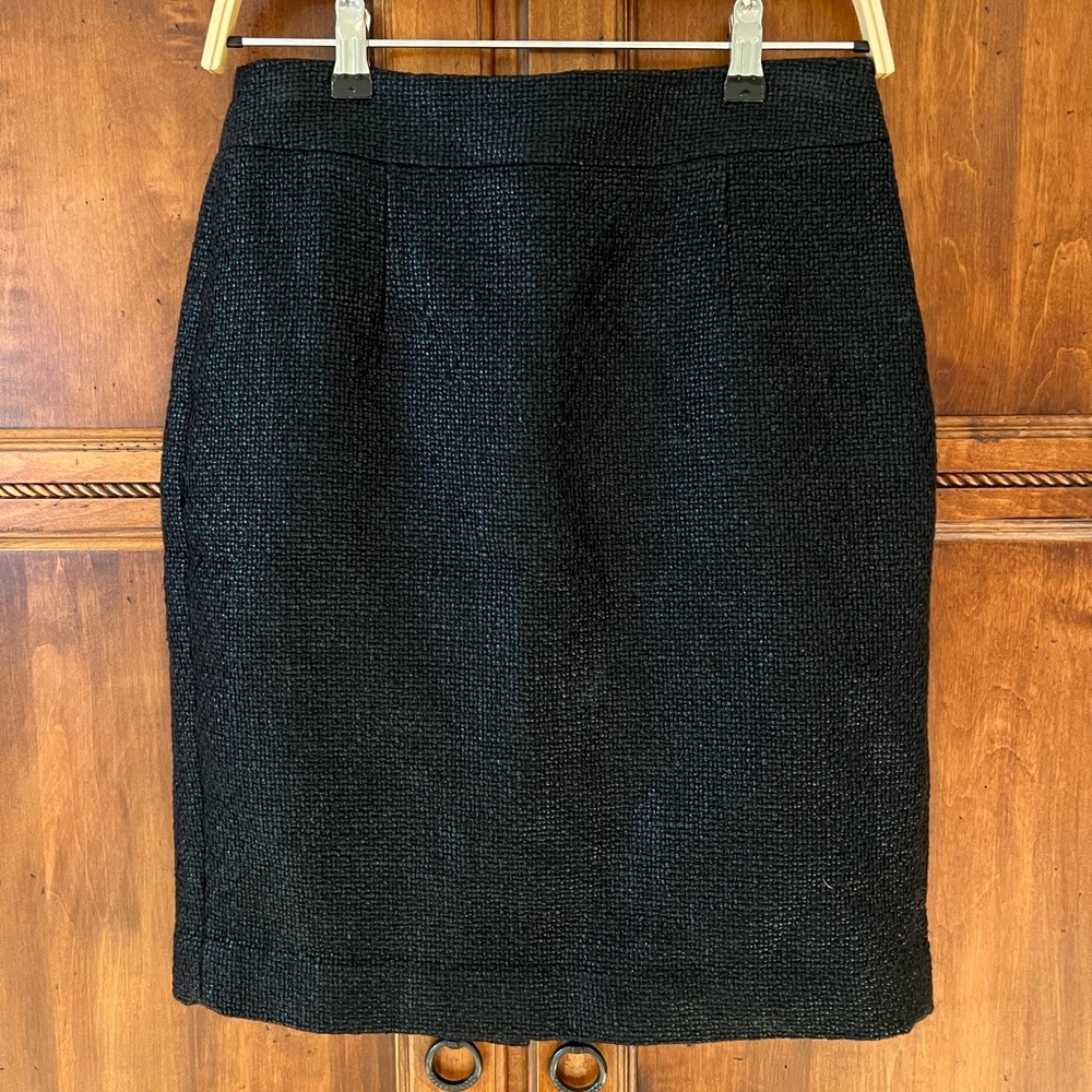 Banana Republic Coates Tweed Metallic Sparkle |Black | Size 4 | Like New